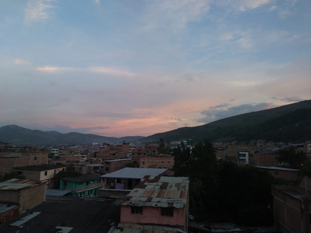 Sonnenuntergang über Jaén